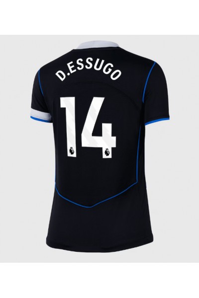 Chelsea Dario Essugo #14 Jalkapallovaatteet Naisten Kolmaspaita 2025-26 Lyhythihainen Chelsea Dario Essugo #14 Jalkapallovaatteet Naisten Kolmaspaita 2025-26 Lyhythihainen